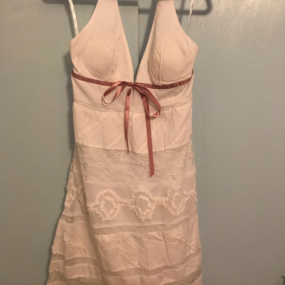 White summer dress.